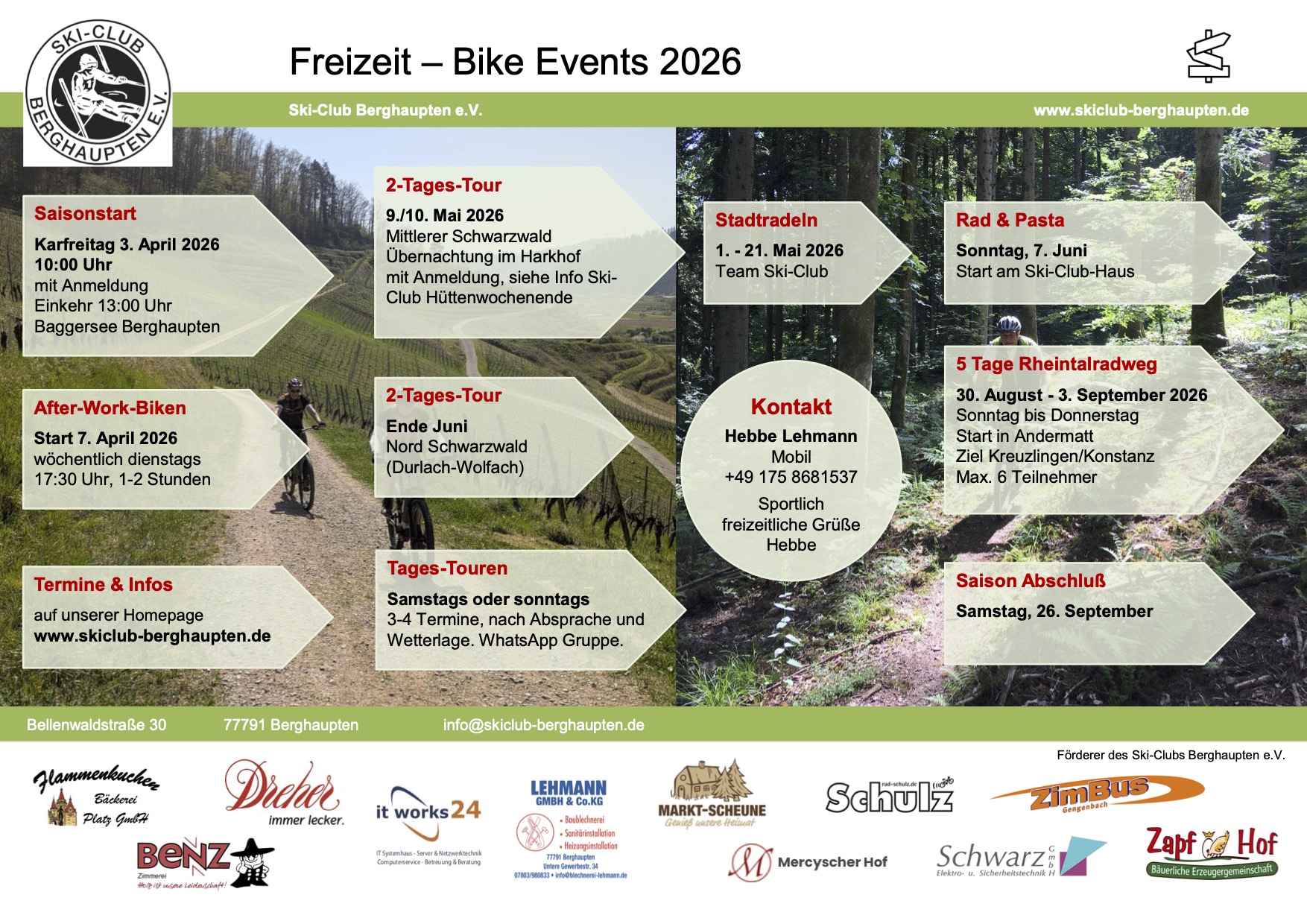 2026 Freizeit Bike Events Flyer
